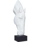 Ebony Horse Head Sculpture