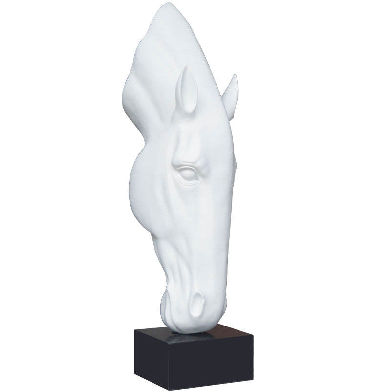Ebony Horse Head Sculpture