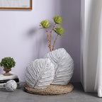 Vintage Leaf Vase (Set Of 2)
