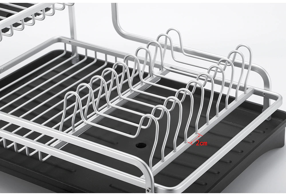 Aluminum Disassembly Dish Plate Bowl Holder Drain Board