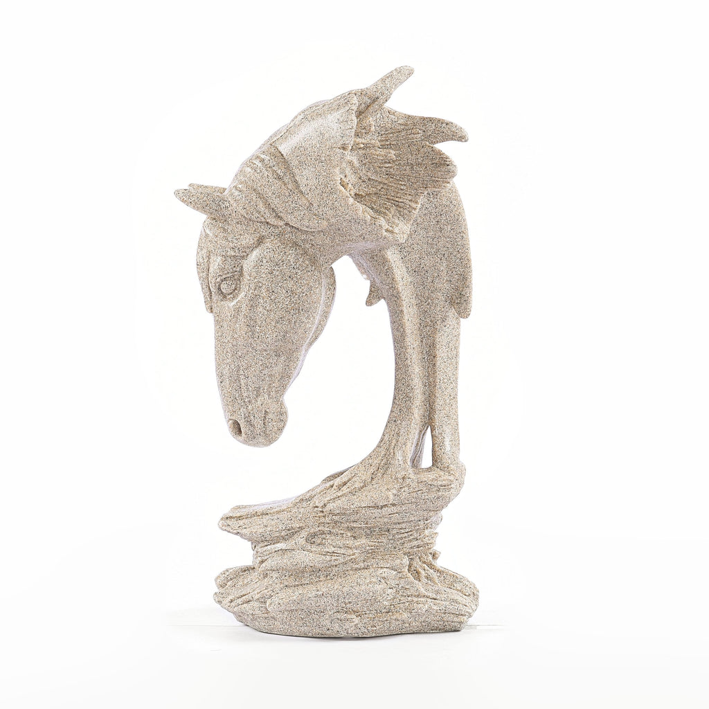 Traditional Mustang Stallion Sculpture
