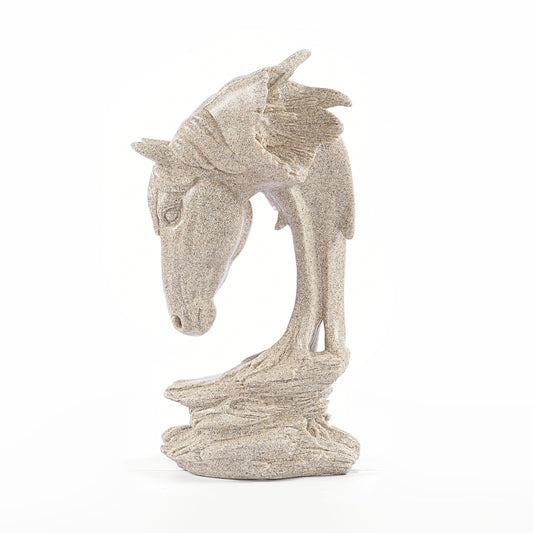 Traditional Mustang Stallion Sculpture