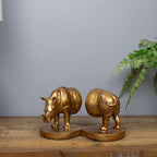 Rhinoceros Bookends