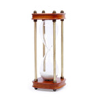 Wooden Design Hour Glass with White Sand