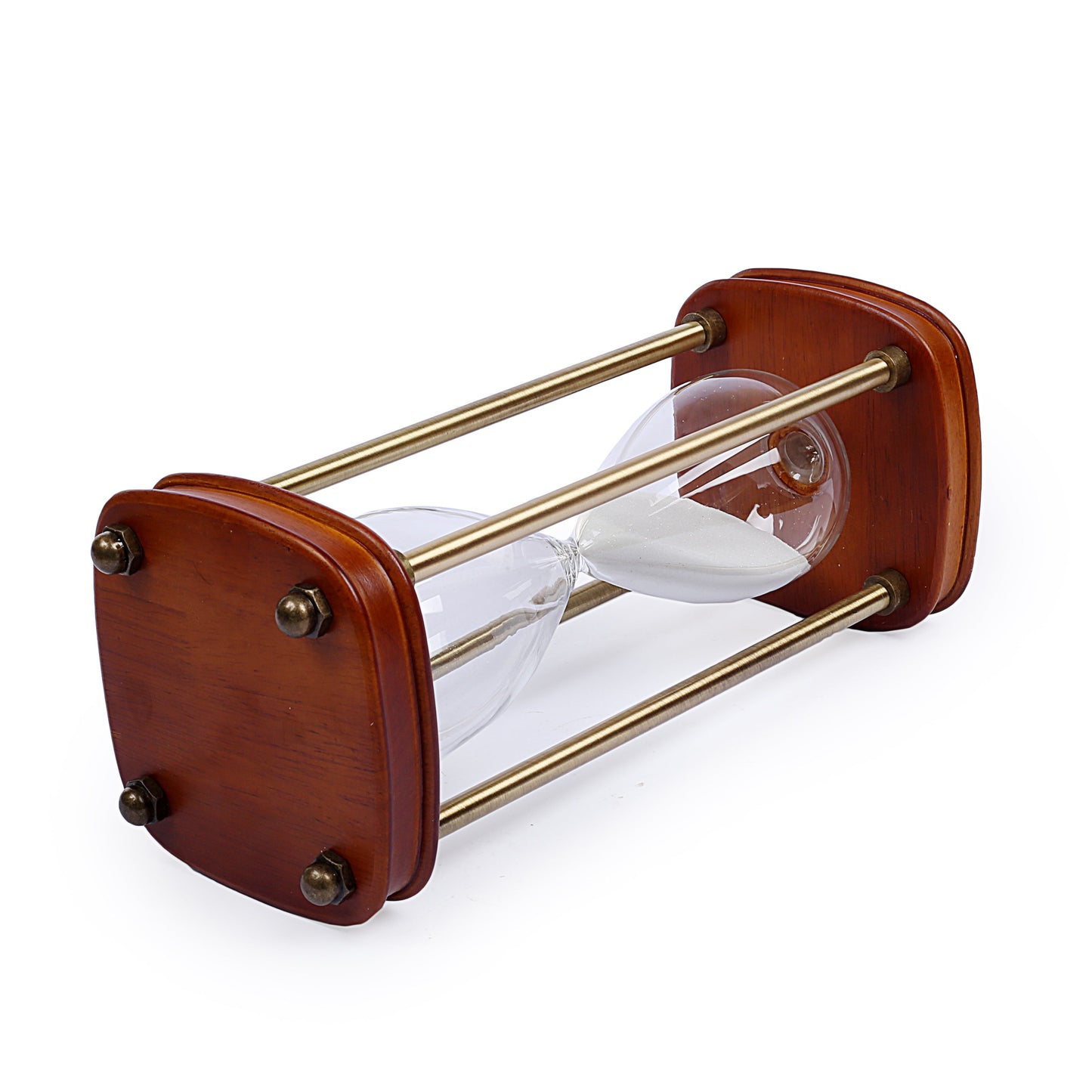 Wooden Design Hour Glass with White Sand