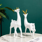Reindeer Art Showpiece II (Set Of 2)