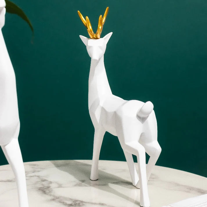 Reindeer Art Showpiece II (Set Of 2)