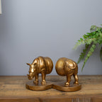 Rhinoceros Bookends