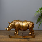 Rhinoceros Bookends