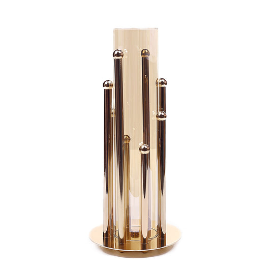 8-Pillar Design Hurricane Candle Holder