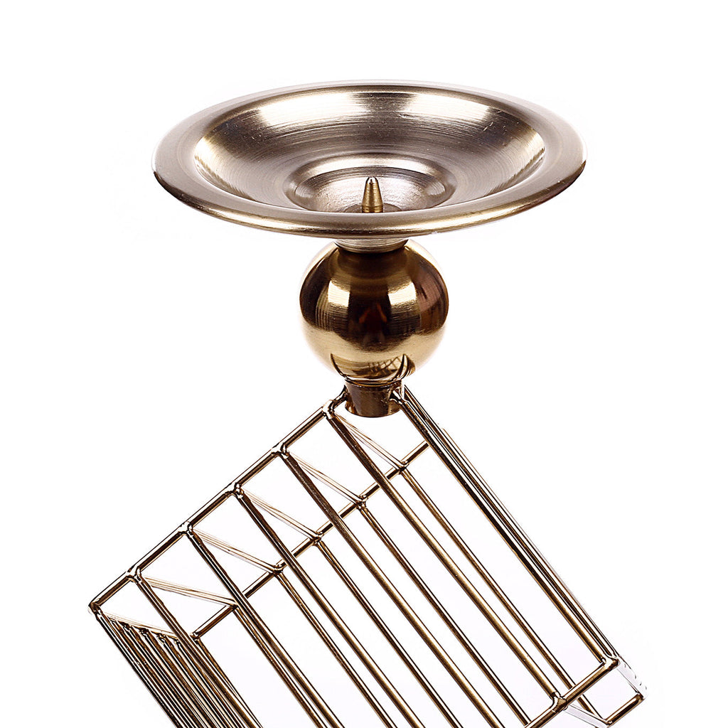 Square Cage Design Candle Holder