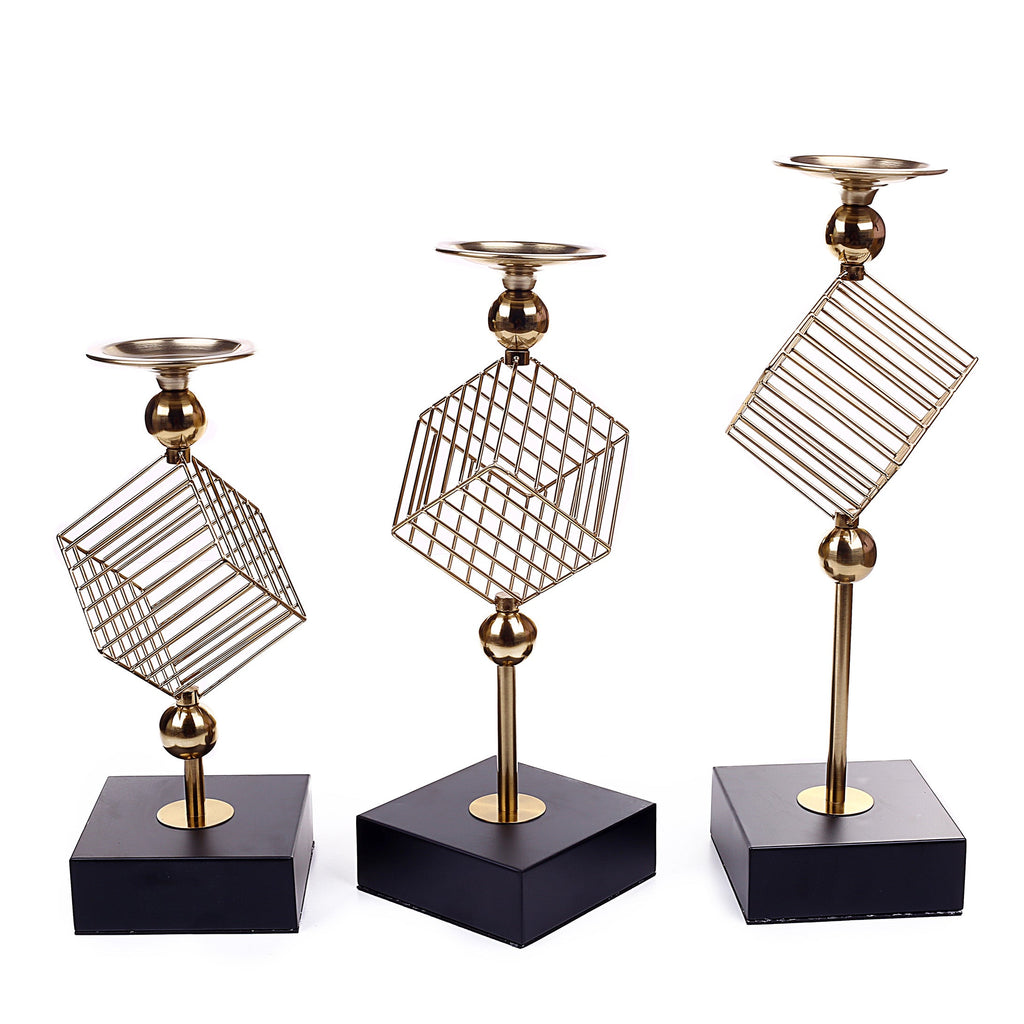 Square Cage Design Candle Holder