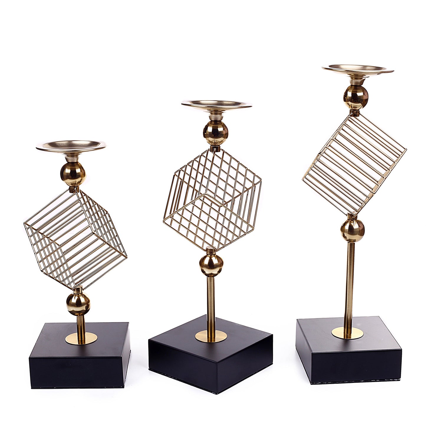 Square Cage Design Candle Holder