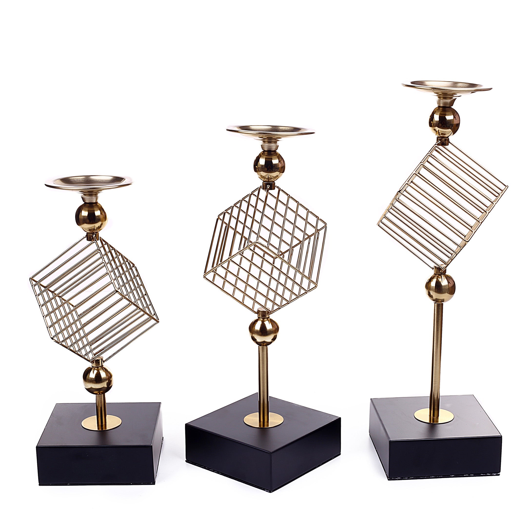 Square Cage Design Candle Holder