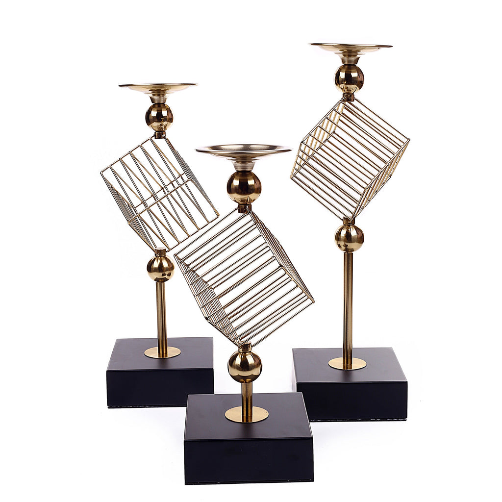Square Cage Design Candle Holder