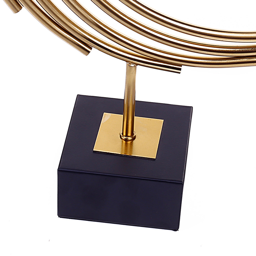 Orbit Spiral Brass Ornament (Pair)