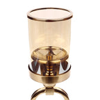 Oval Design Hurricane Desk Candle Holder