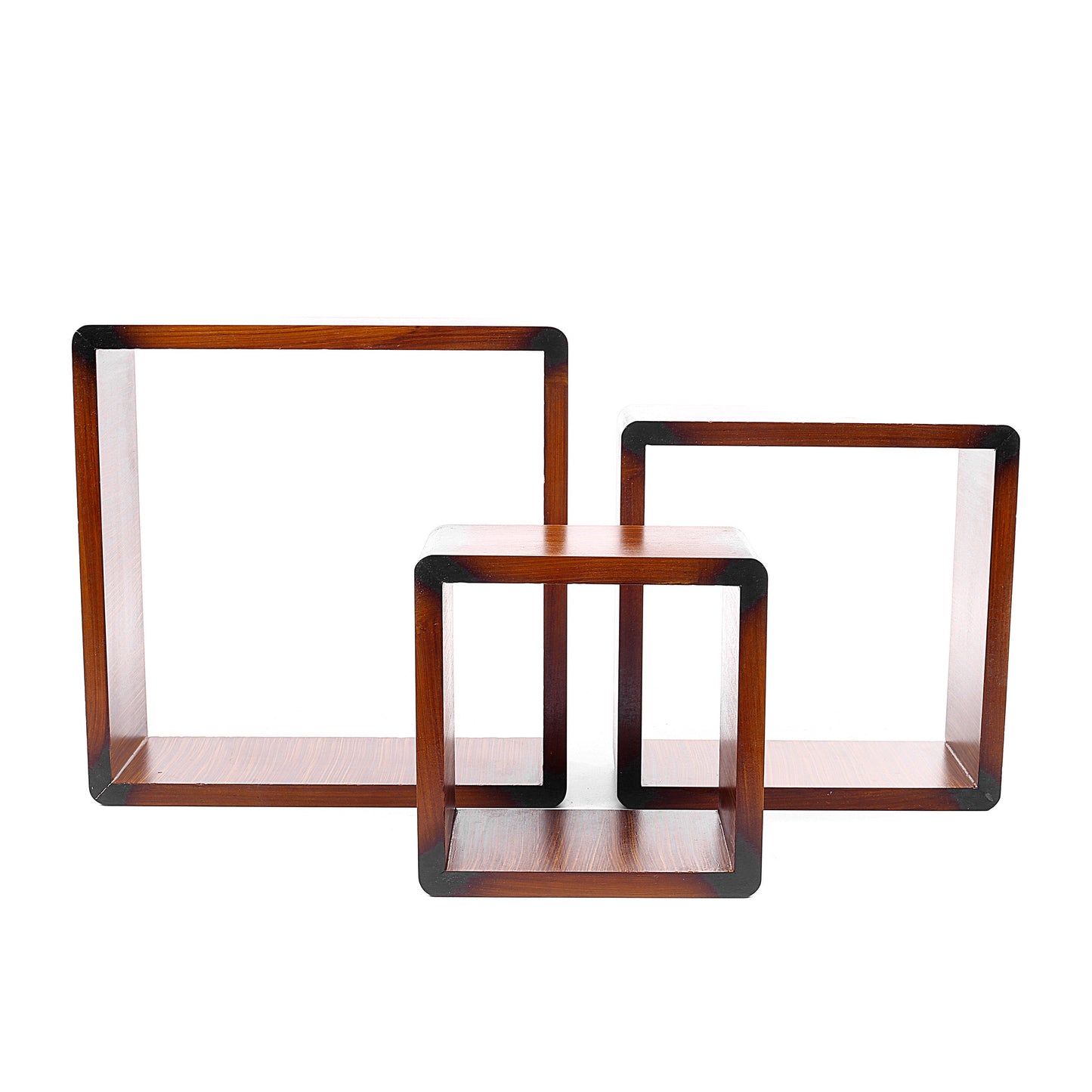 Decorative Wall Hanging Wooden Shelves (Set of 3)