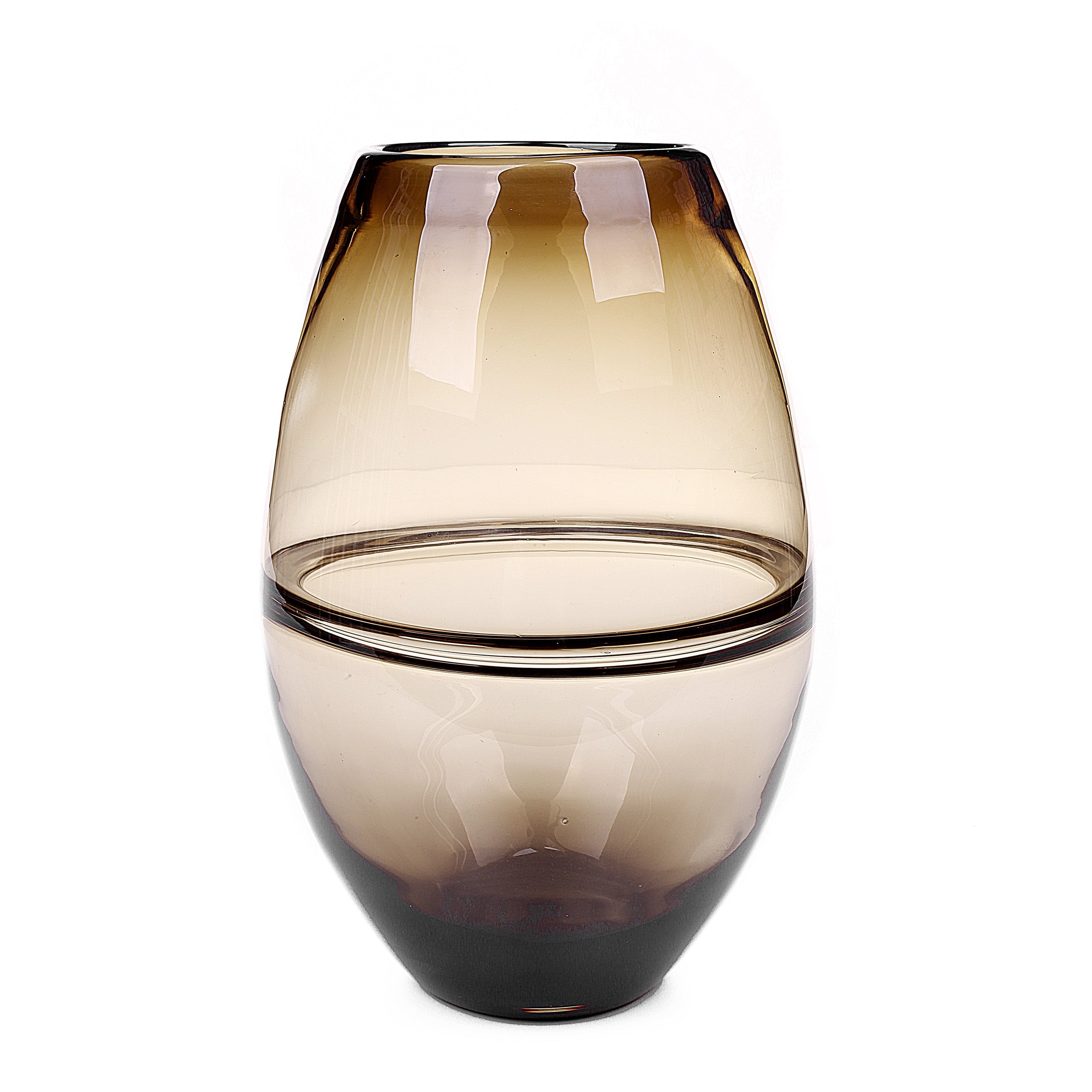 Glass Vase with Shaded Effect