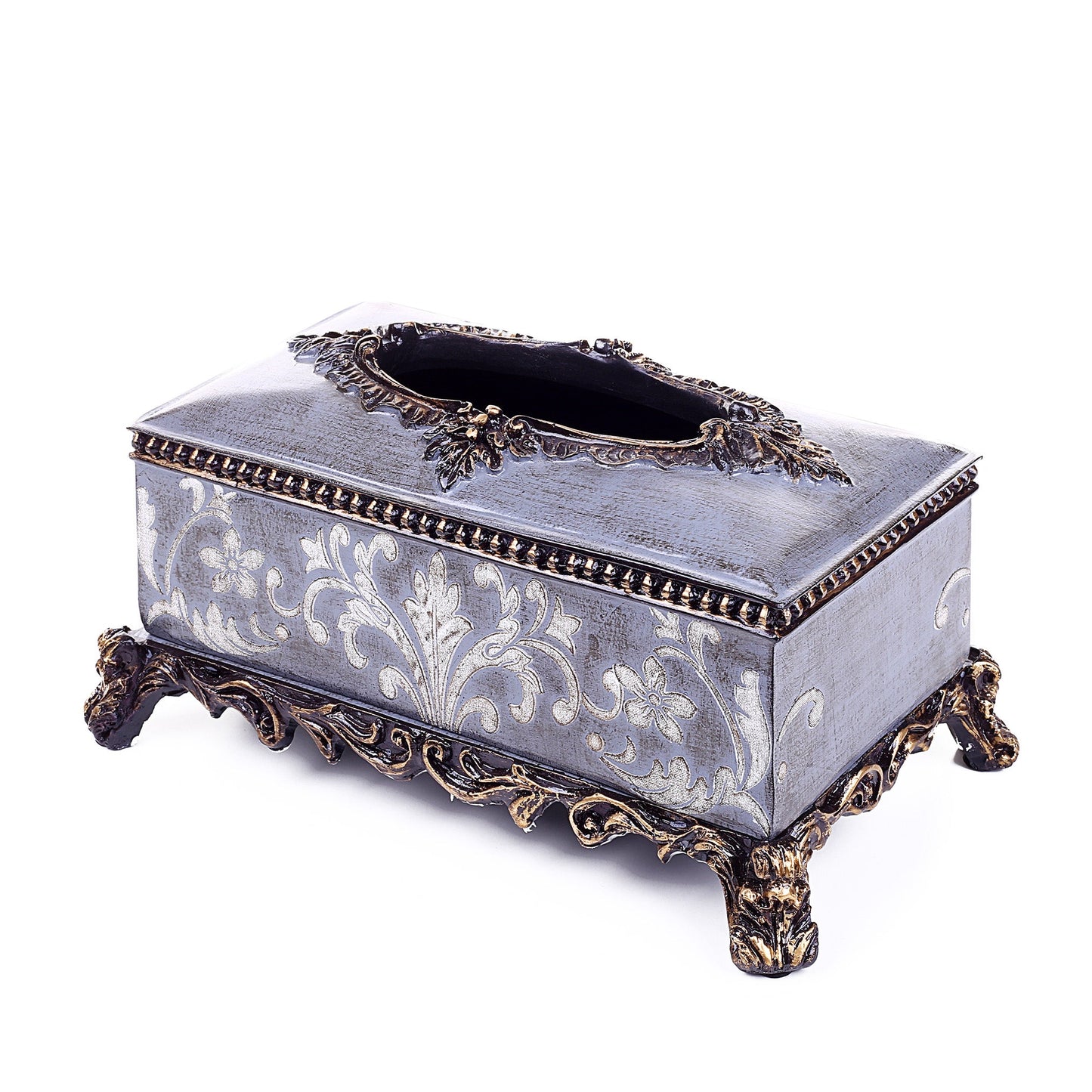 Royal Floral Design Tissue Box