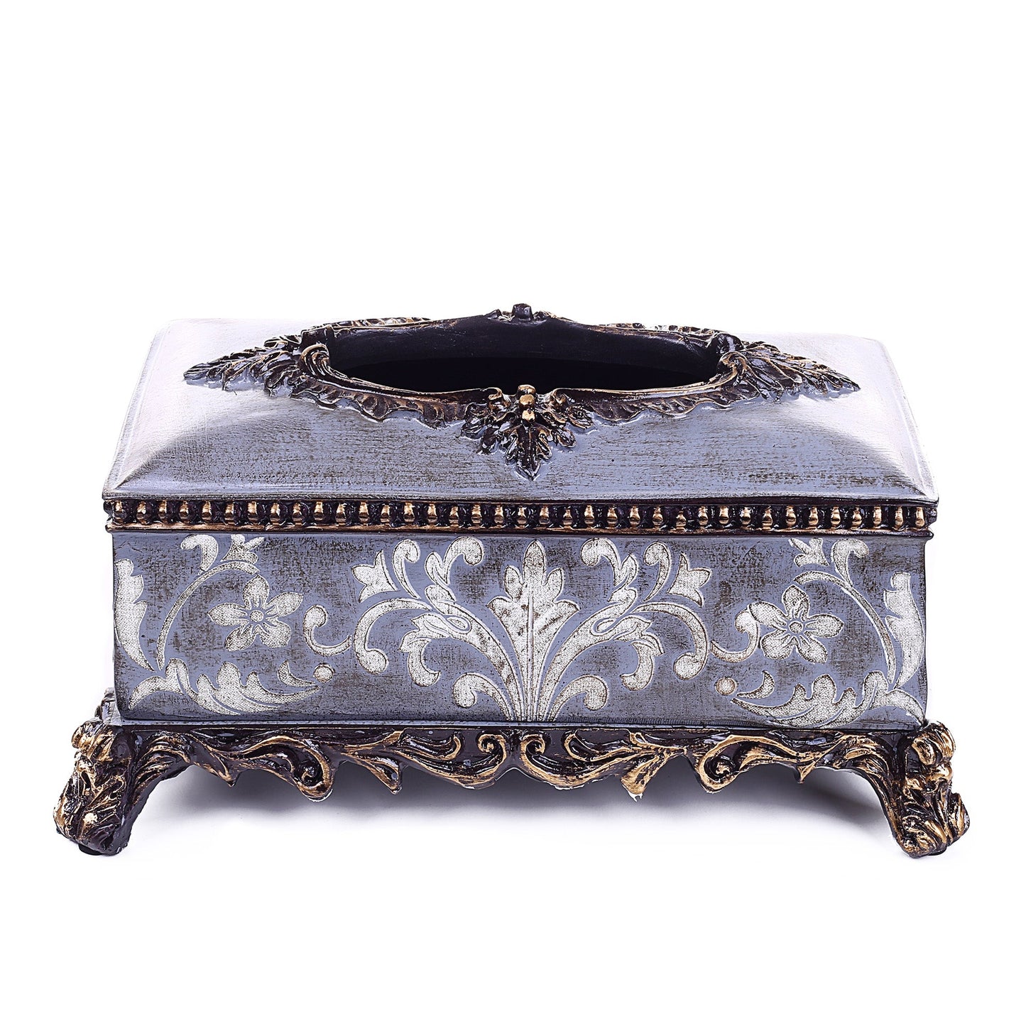 Royal Floral Design Tissue Box
