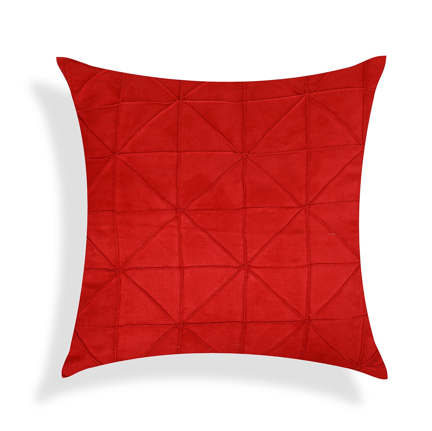 Triangle Design Red Style Cushion Cover