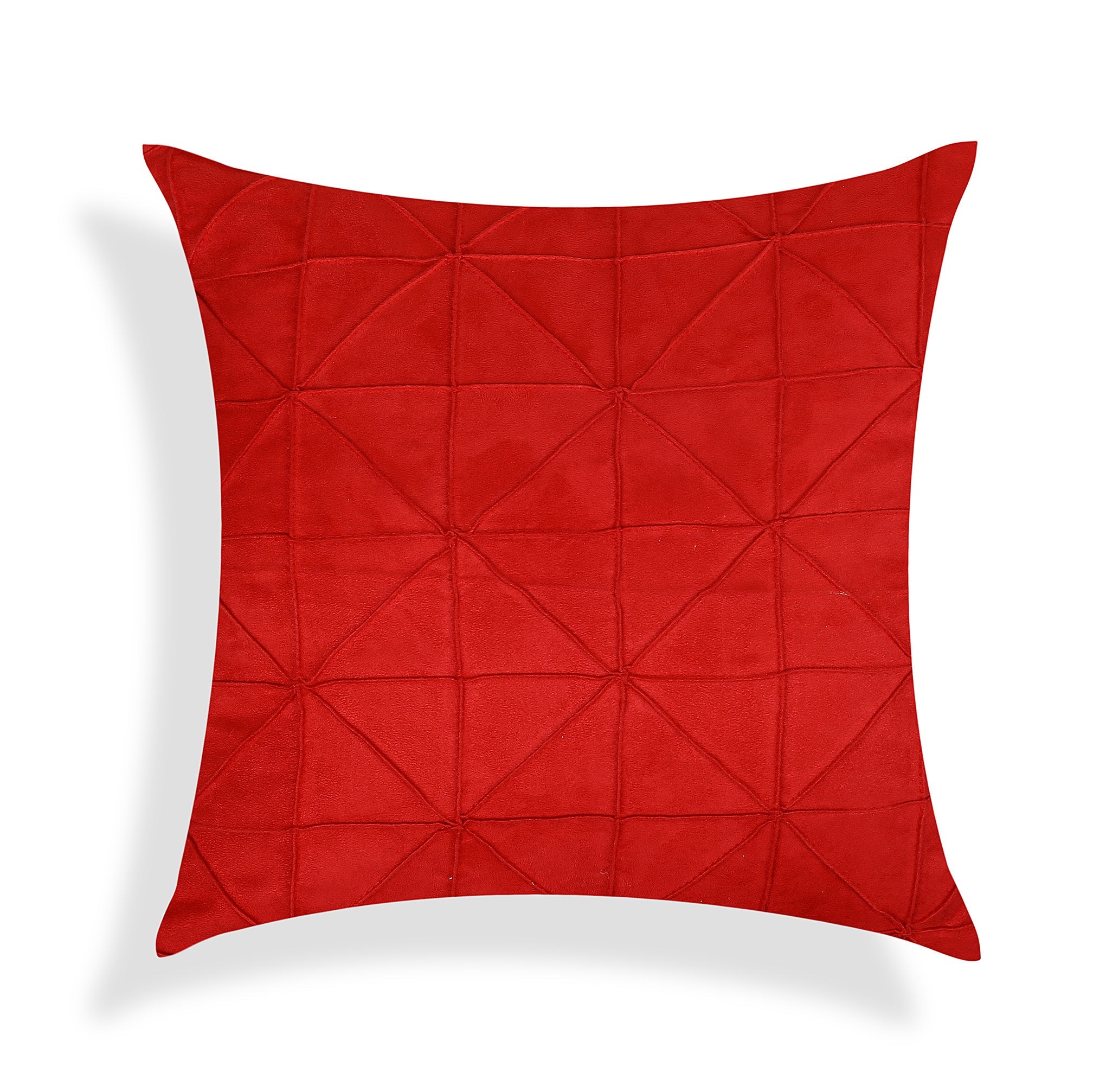 Triangle Design Red Style Cushion Cover