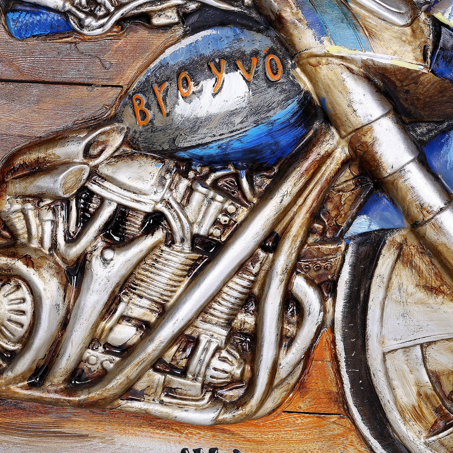 Mesmerizing Bike Mural Art Scenery