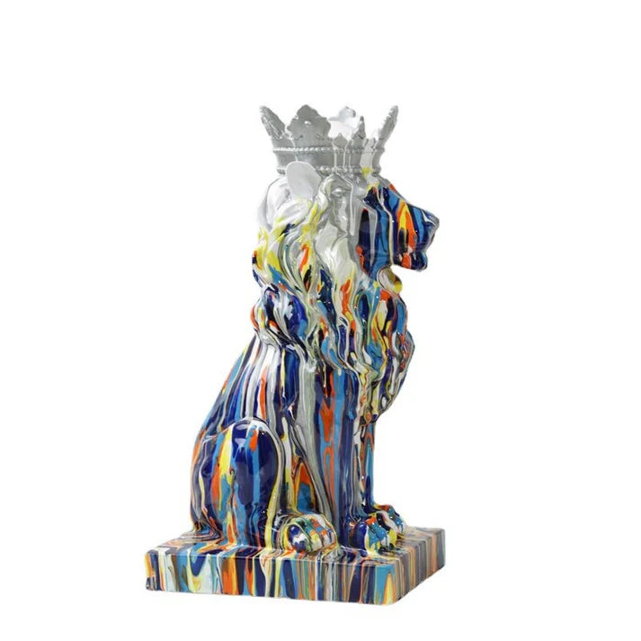 Crown Lion Statue