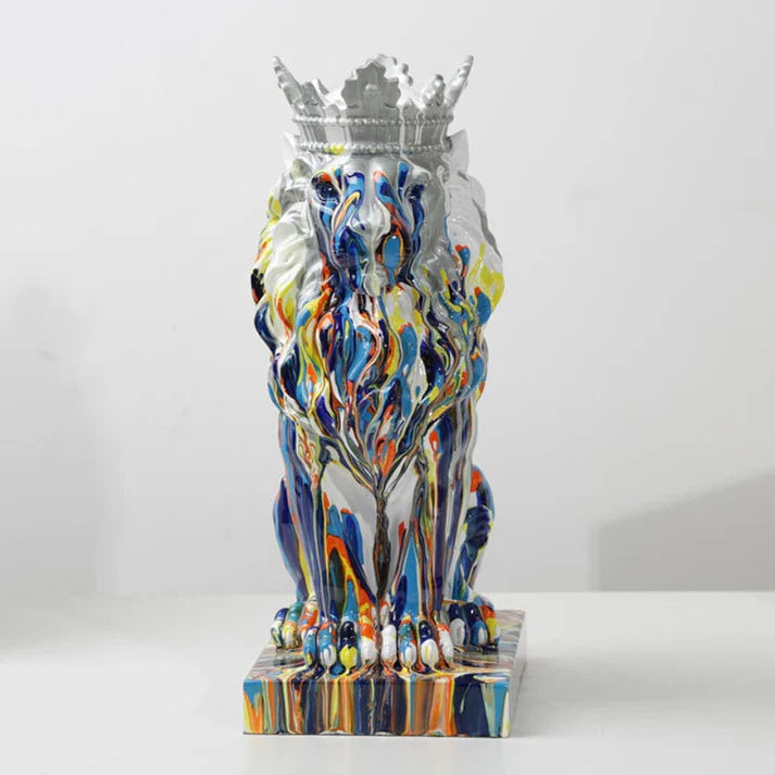 Crown Lion Statue