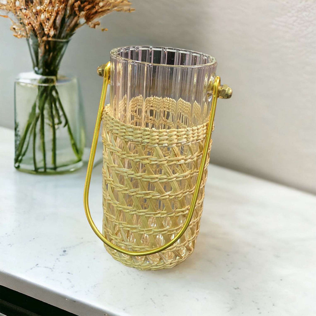 Jute-Wrapped Lantern Jar