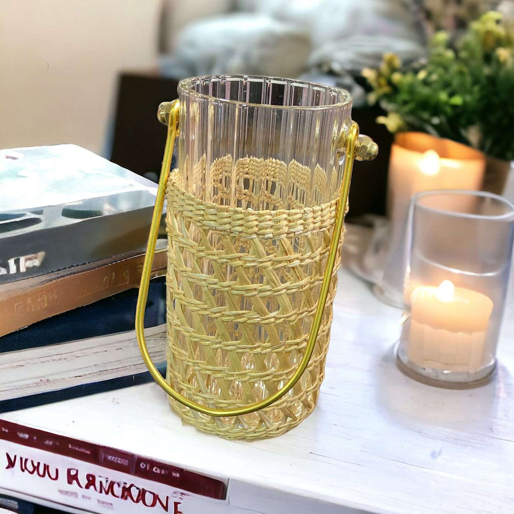 Jute-Wrapped Lantern Jar