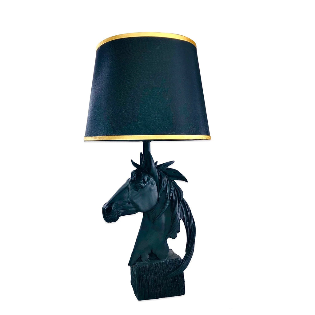 Discerning Horse Lamp (Black)