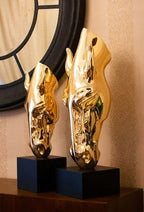 Ebony Horse Head Sculpture