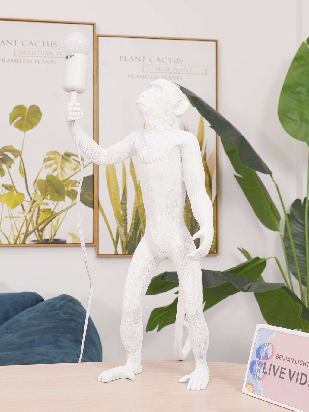 Monkey Table Lamp (Standing)