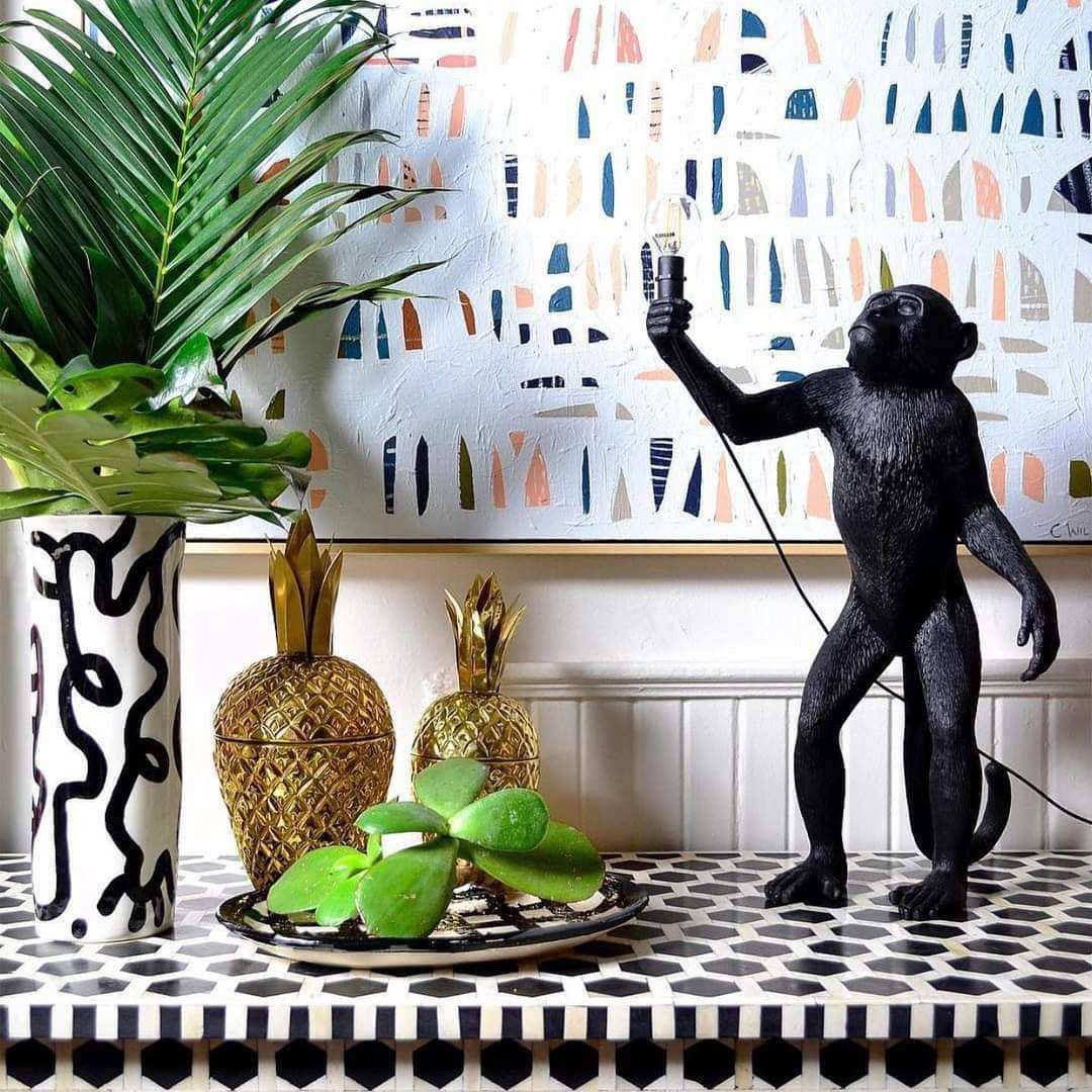 Monkey Table Lamp (Standing)