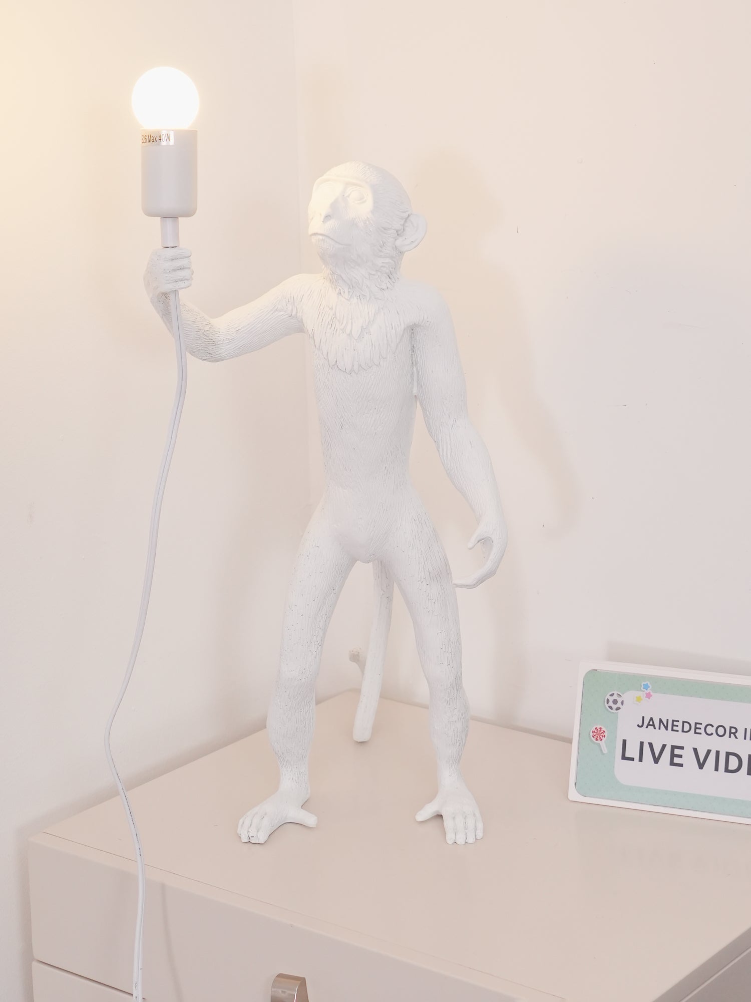 Monkey Table Lamp (Standing)