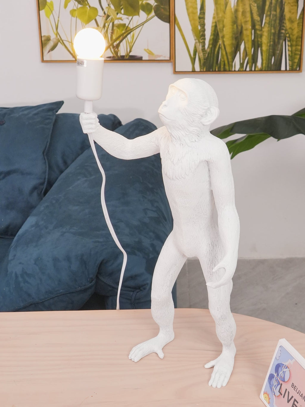 Monkey Table Lamp (Standing)