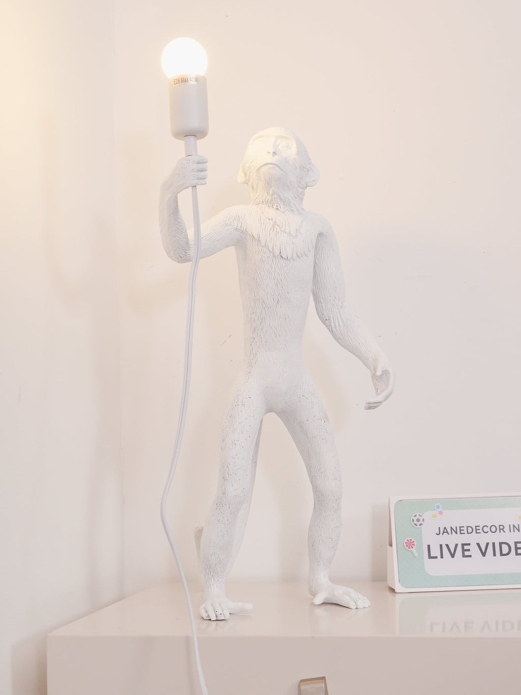 Monkey Table Lamp (Standing)