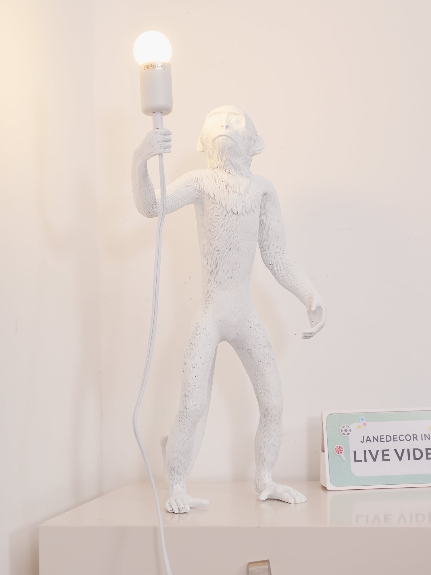 Monkey Table Lamp (Standing)