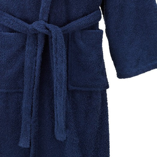 Premium Toweling Bath Robe (Blue)