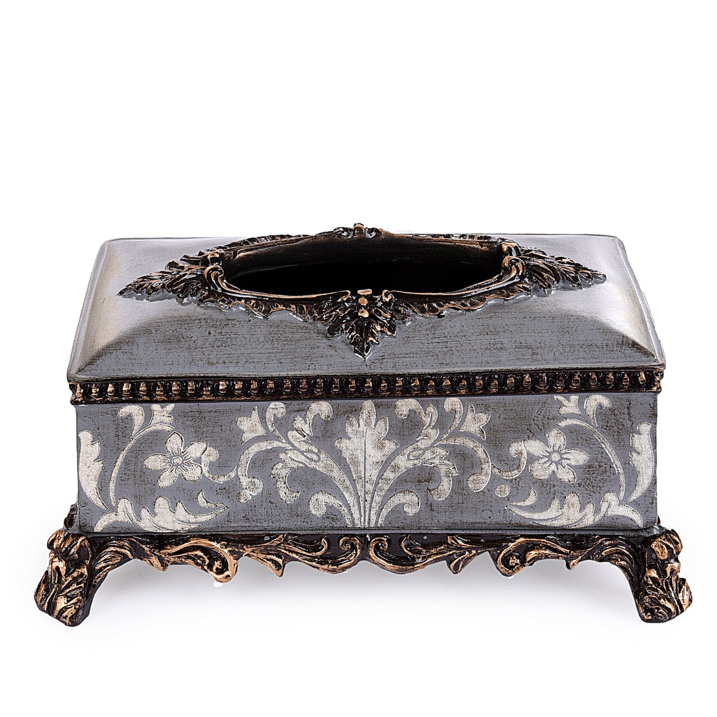 Royal Floral Design Tissue Box