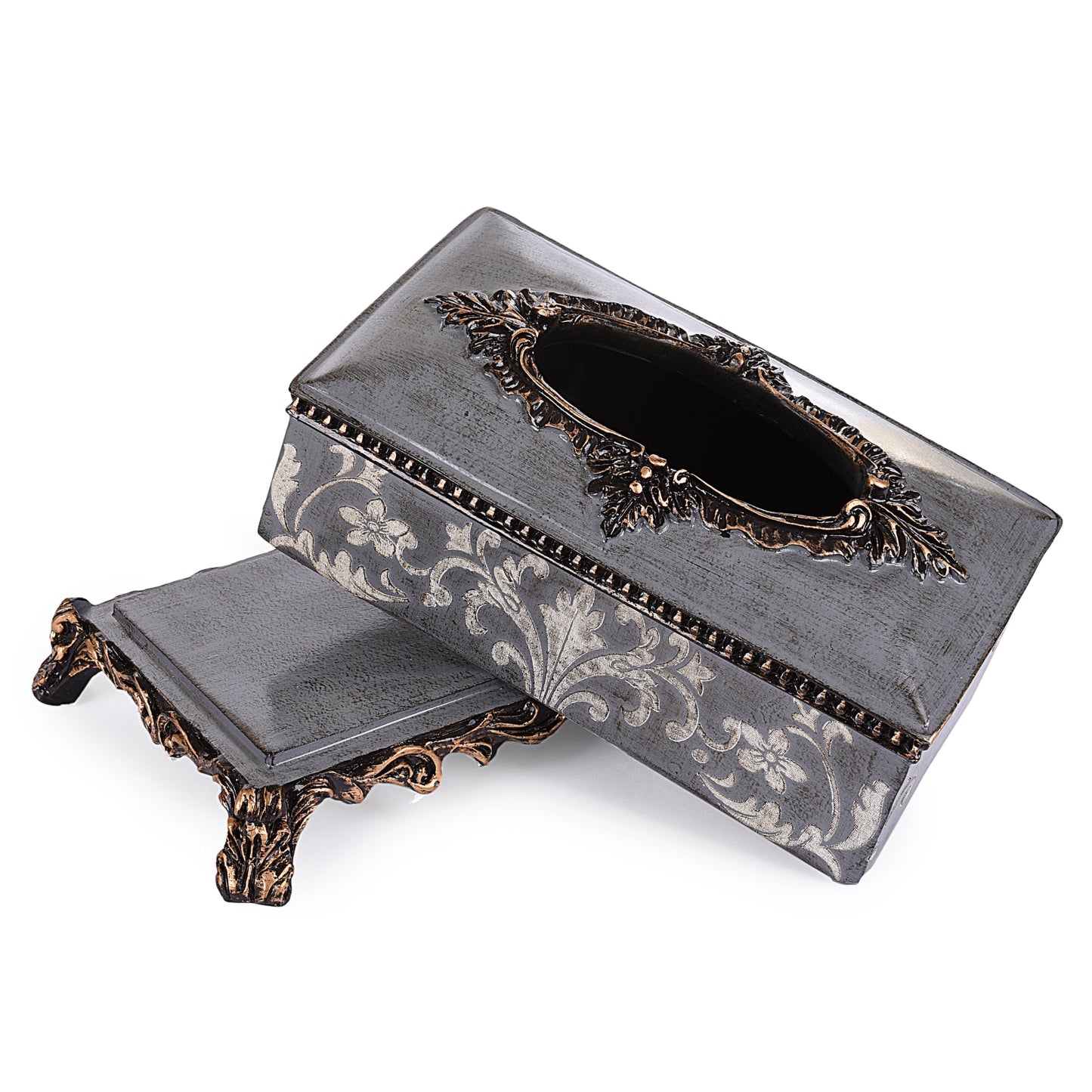 Royal Floral Design Tissue Box