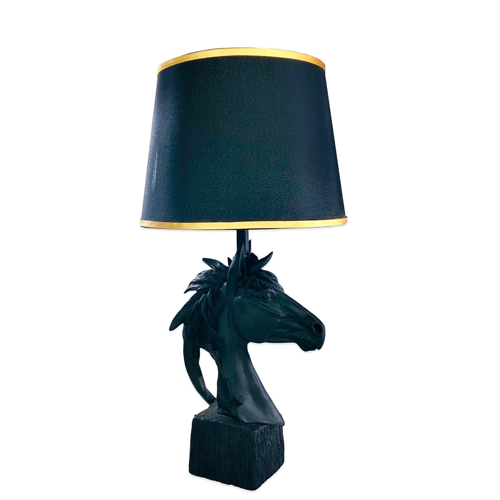 Discerning Horse Lamp (Black)