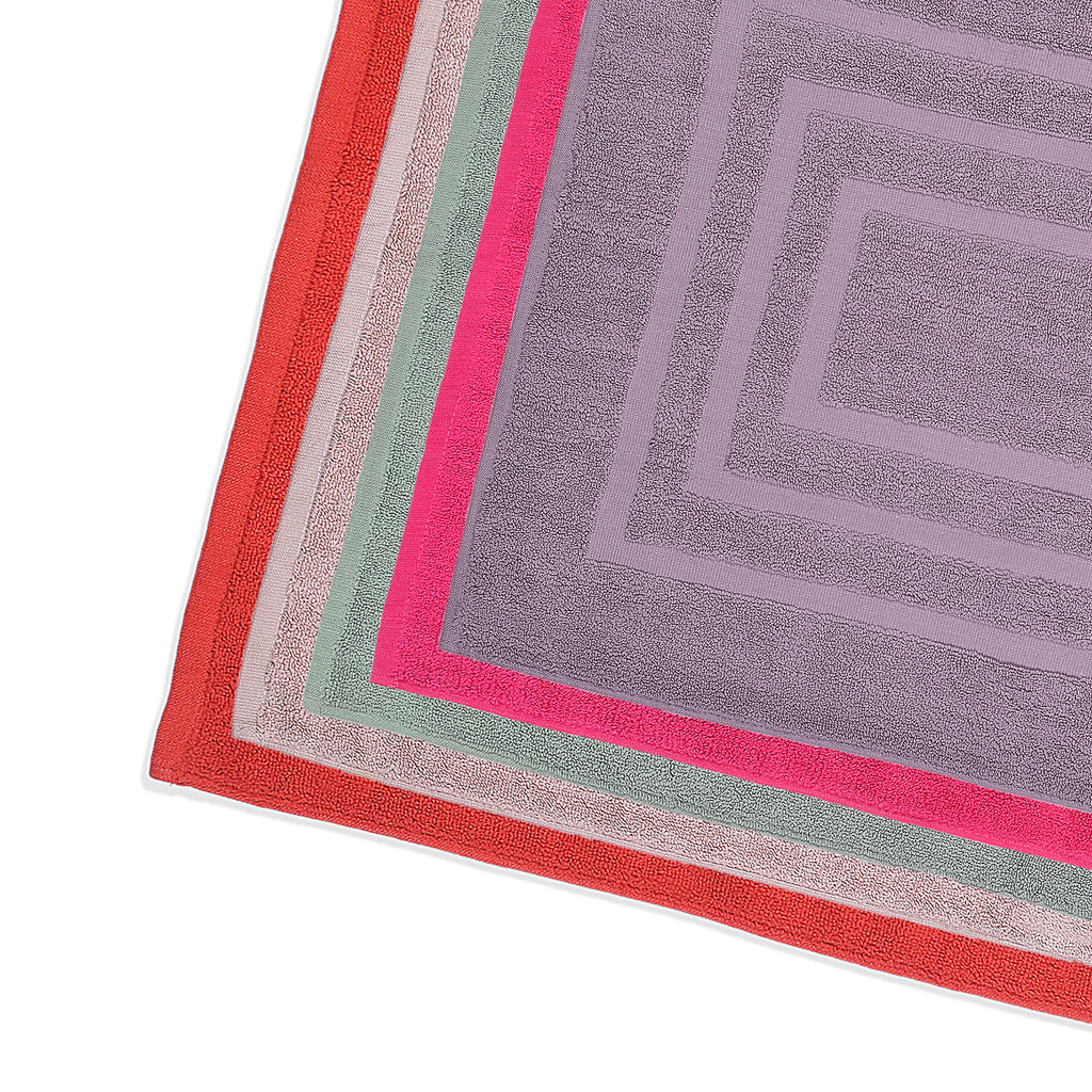Cotton Bath Mat with Border