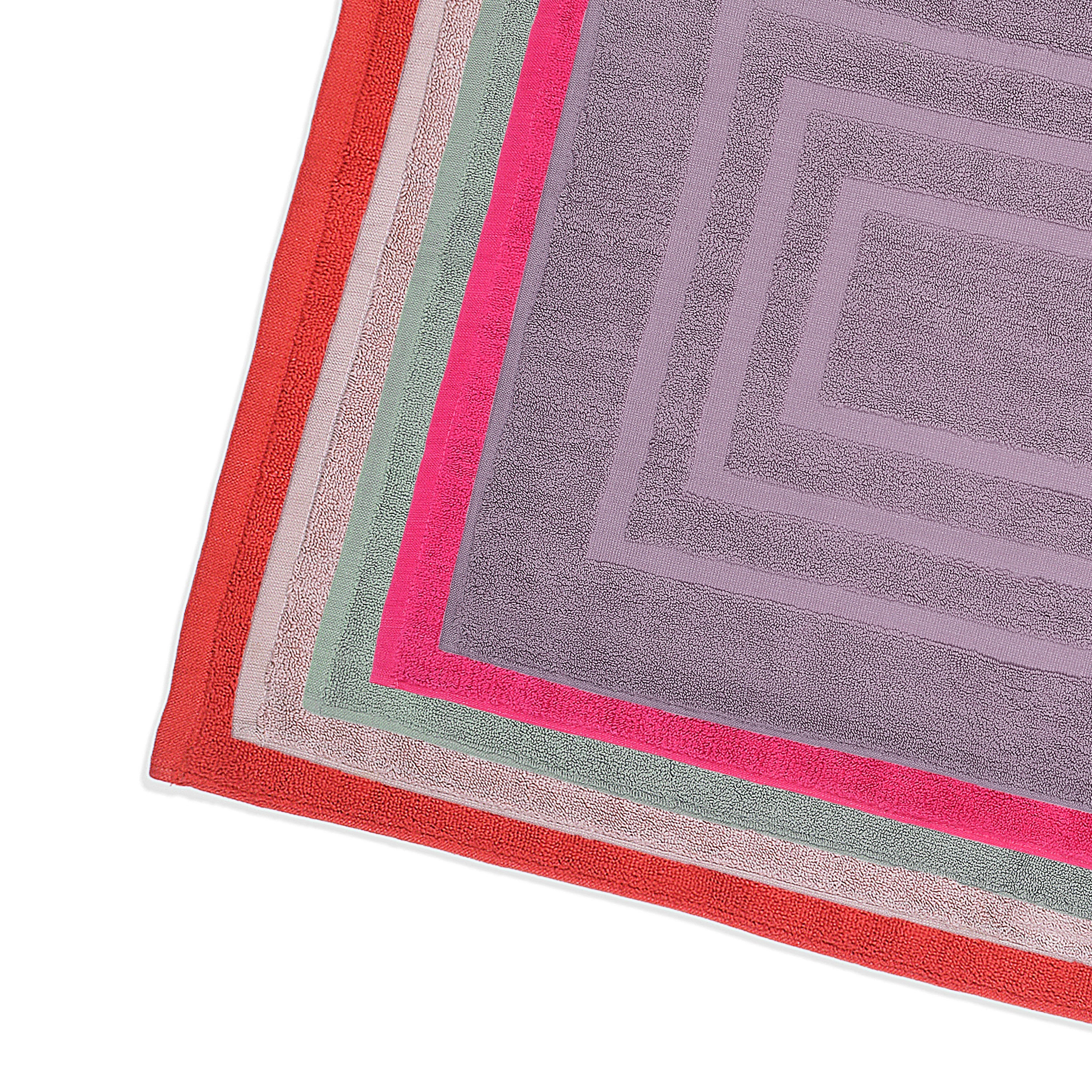 Cotton Bath Mat with Border