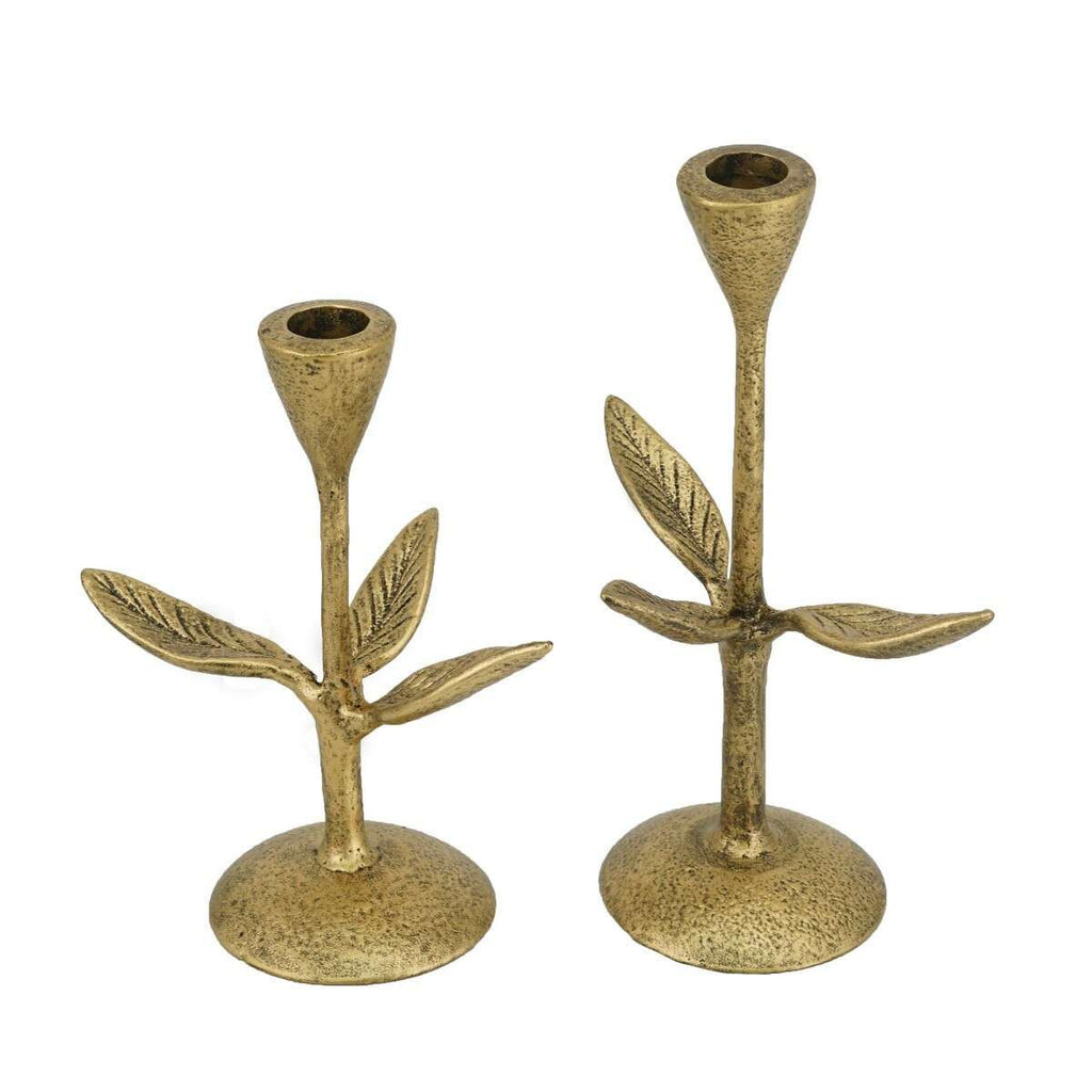 Leaf Candle Holder (Set Of 2)