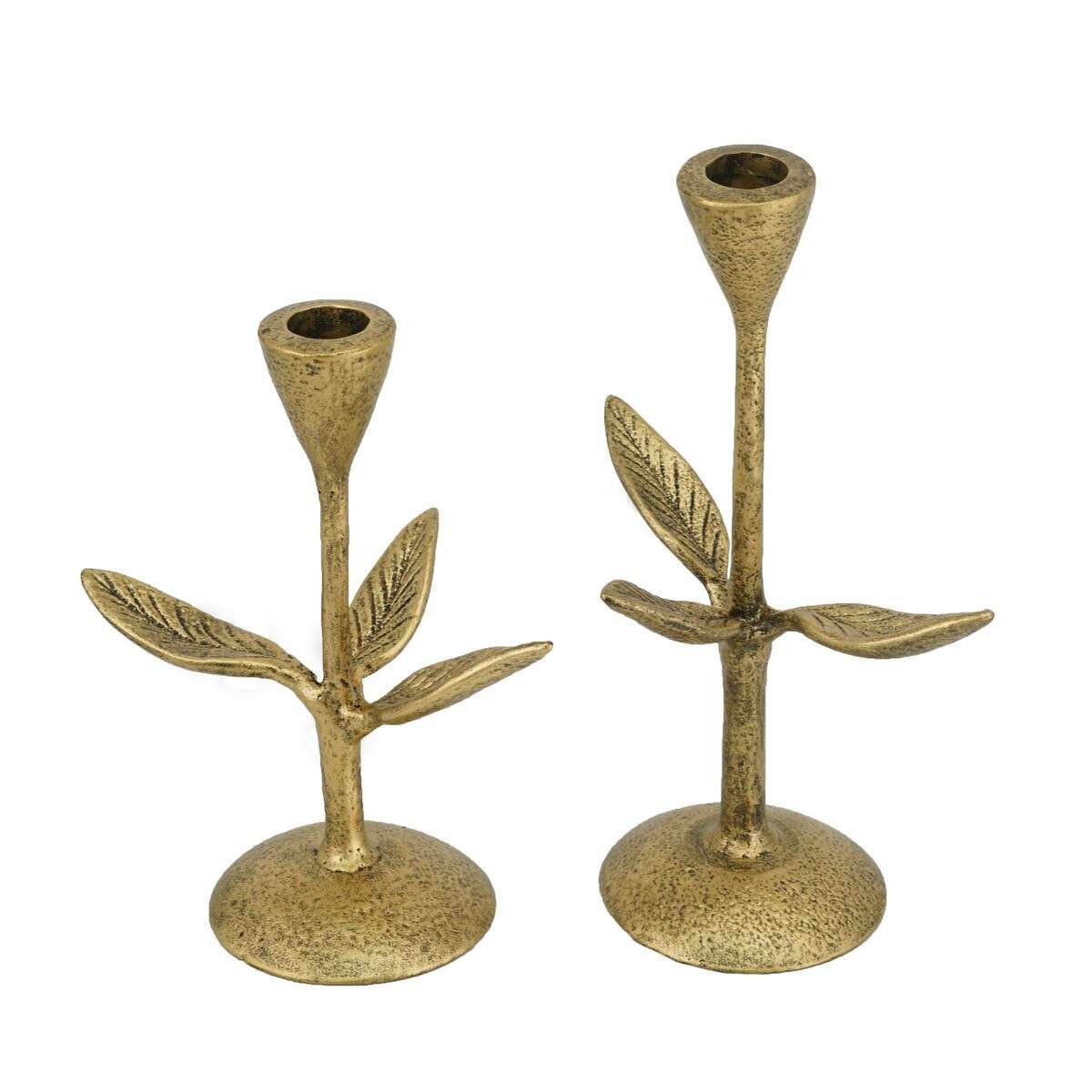 Leaf Candle Holder (Set Of 2)