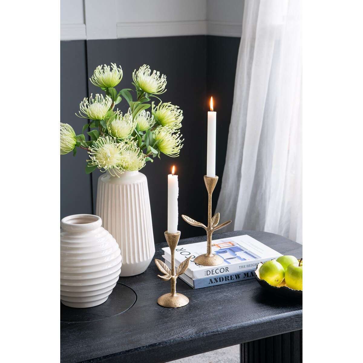 Leaf Candle Holder (Set Of 2)