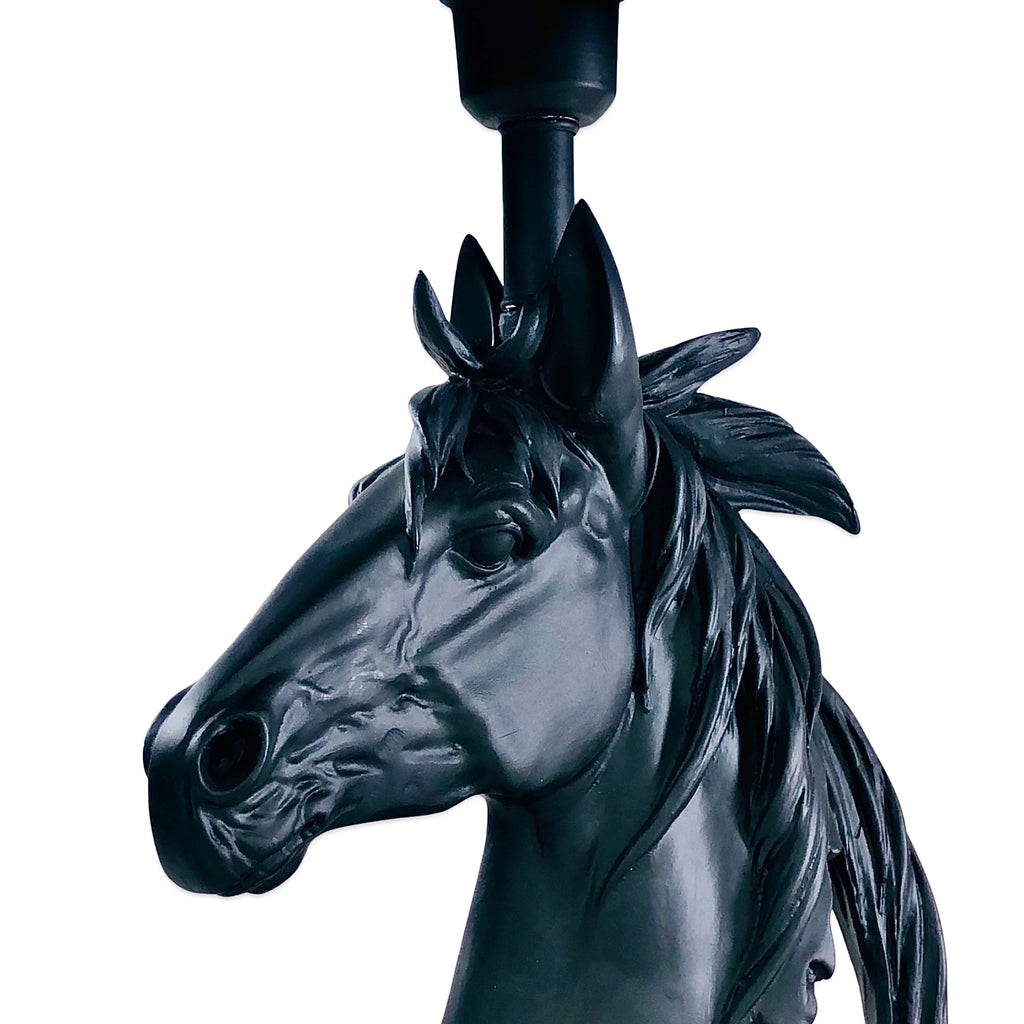 Discerning Horse Lamp (Black)